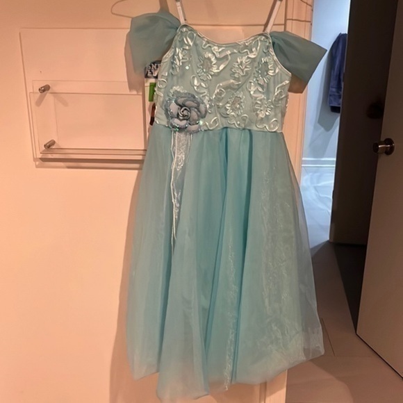 Revolution dancewear Youth blue dance recital dress 16 youth - Picture 1 of 2